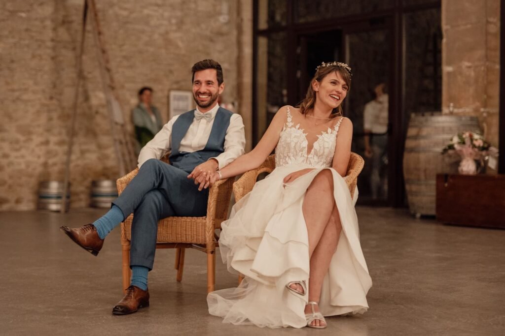 Les mariés le soir de leur mariage - discours mariage